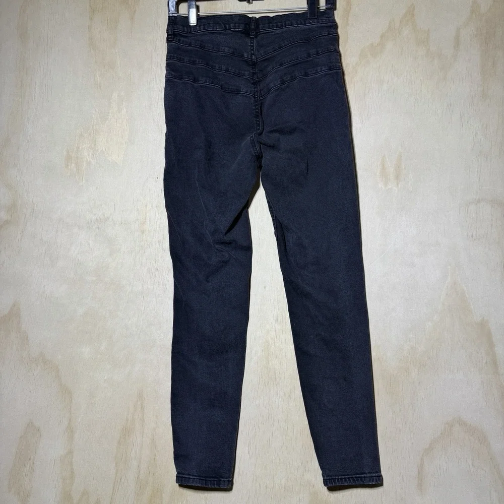 Garage Womens Size 9 Black Skinny Jeans Stretch Denim Dark Wash Casual
